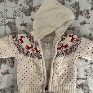 Hanna andersson Dear Deer Reindeer Holiday Sweater